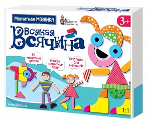 Мозаика магнитная Всякая всячина» 84 элемента (Десятое королевство, 01761ДК)